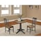International Concepts Round 30 in Rd Top Pedestal Table, 2 San Remo Chairs, Hickory/Washed Coal, 30 in W, 30 in L, Wood K45-30RT-27B-C10-2 - alternate 4